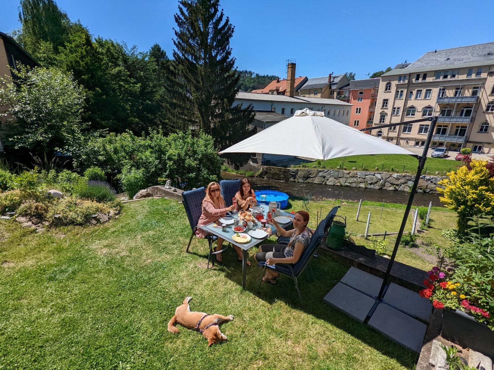 Hw4B - Urlaubsmagie - Zentral Mit Gemeinschaftsgarten, -Pool, -Sauna & Whirlpool Sebnitz Kültér fotó